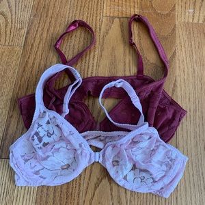 Victoria’s Secret Emma bras 34 b excellent preowned set of 2